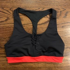 Zella Lace - Up Sports Bra